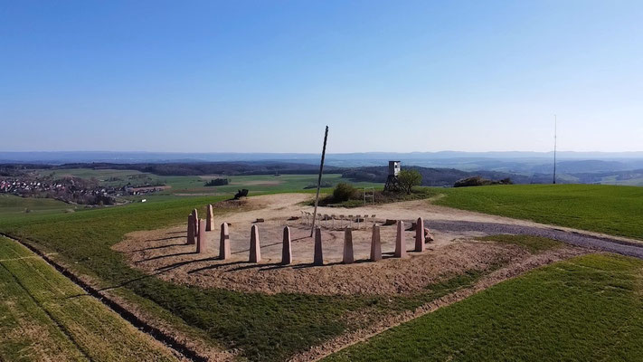 Die begehbare Sonnenuhr auf dem Reiserberg